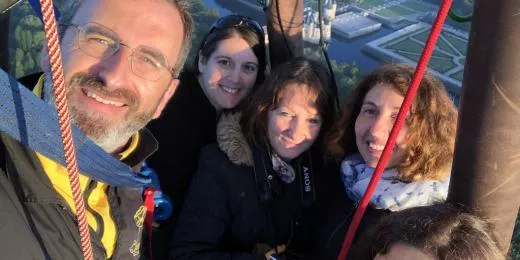 Heißluftballon-Gruppe Chenonceau