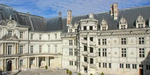 Cour I Chateau royal de Blois - Fassade François Ier (c) D. Lepissier