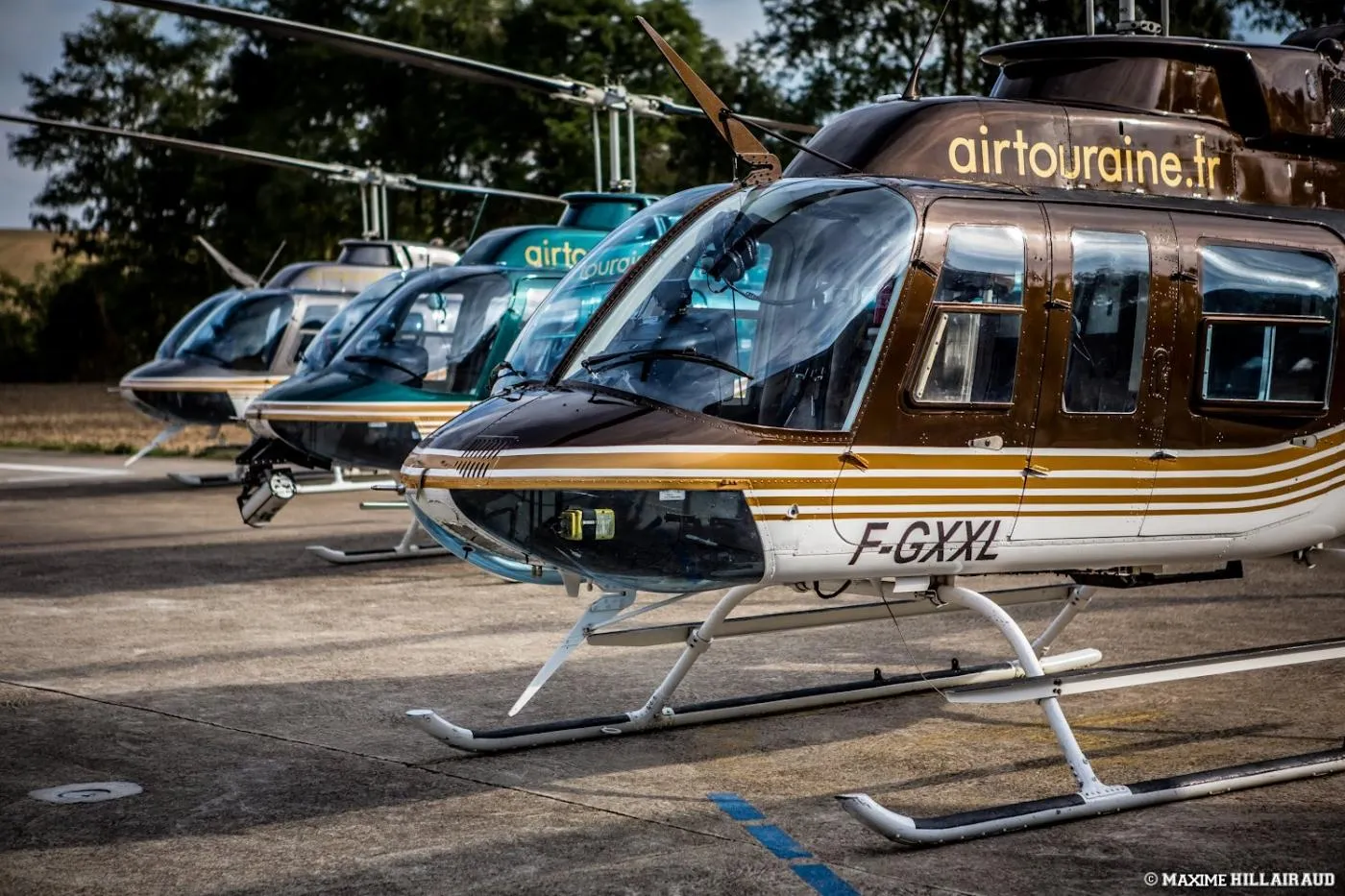 Primo volo in elicottero ad Angers - Le petit Anjou