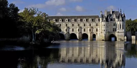 Kasteel van Chenonceau over de rivier de Cher