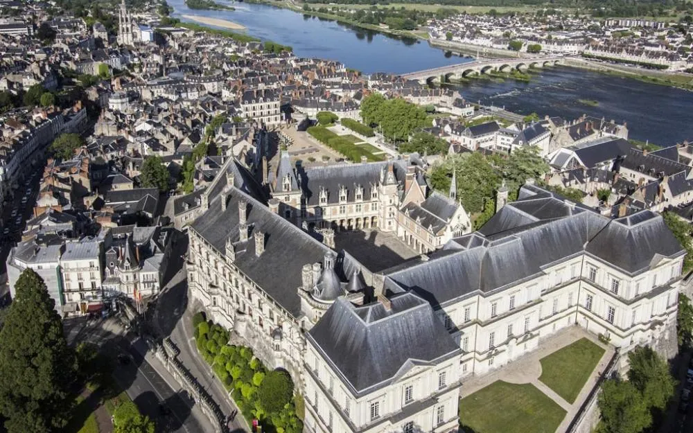 Luchtfoto van Château de Blois